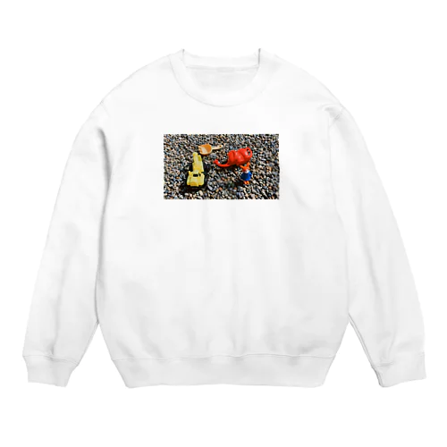 かにちゃんのおさんぽ Crew Neck Sweatshirt