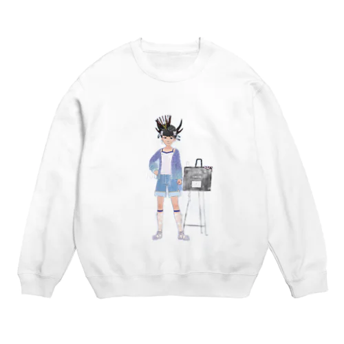 わんわんさんとのコラボ商品 Crew Neck Sweatshirt