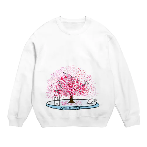 北極の桜 Crew Neck Sweatshirt