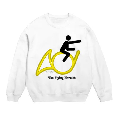 The Flying Hornist w/ Logo Crew Neck Sweatshirt