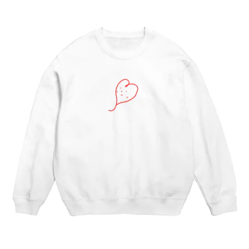 赤いはーと Crew Neck Sweatshirt