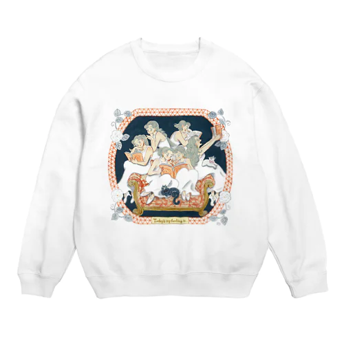 今日何食べる？ Crew Neck Sweatshirt