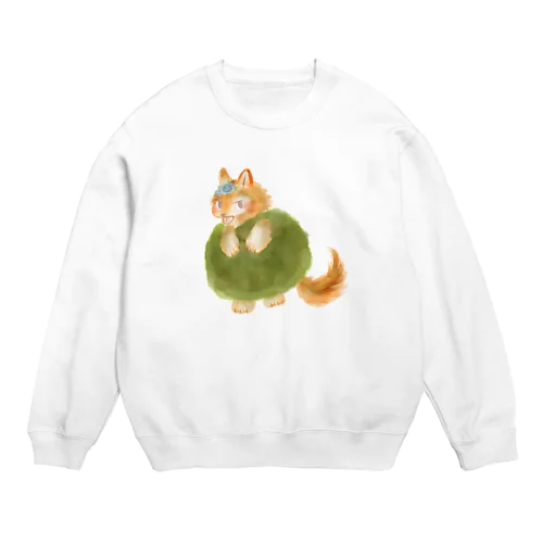 オオカミのウルフル Crew Neck Sweatshirt