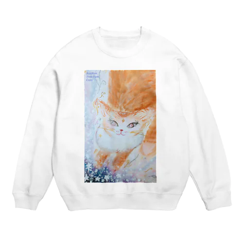 キラキラ☆キャット Crew Neck Sweatshirt