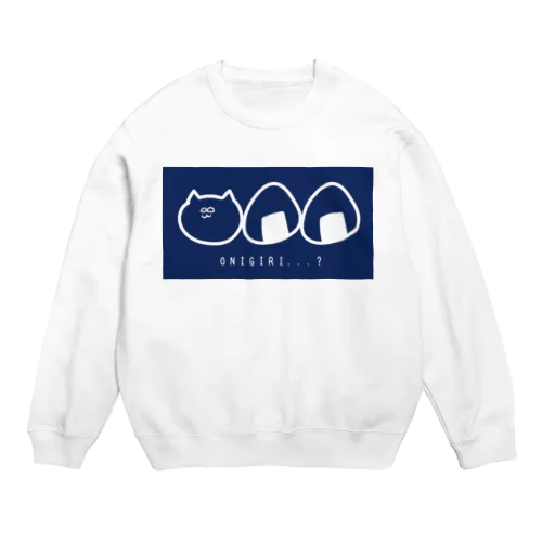 onigiri？ネイビー Crew Neck Sweatshirt