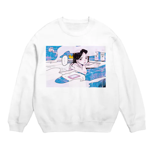 長風呂ちゃん Crew Neck Sweatshirt