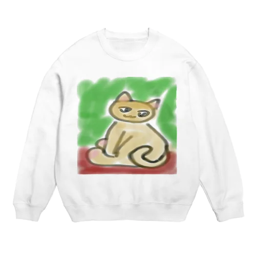 にゃんこ Crew Neck Sweatshirt