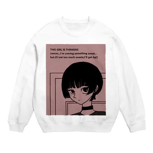 猫目ガール Crew Neck Sweatshirt