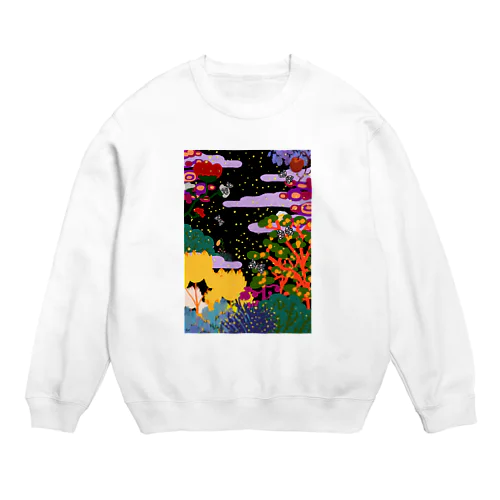 サイケデリックフラワータウン Crew Neck Sweatshirt