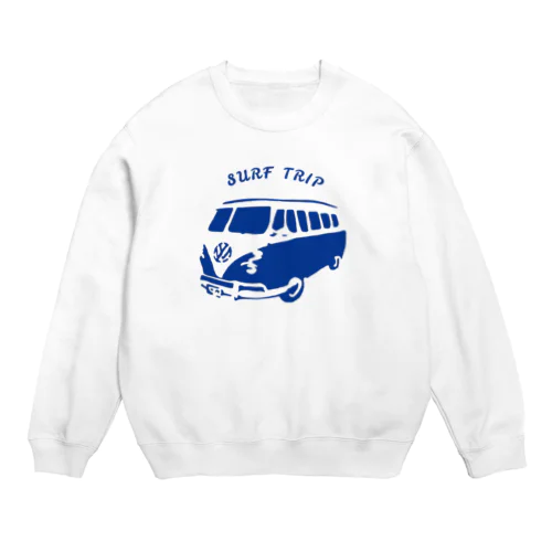 ワーゲンバスでサーフィンへGo Crew Neck Sweatshirt