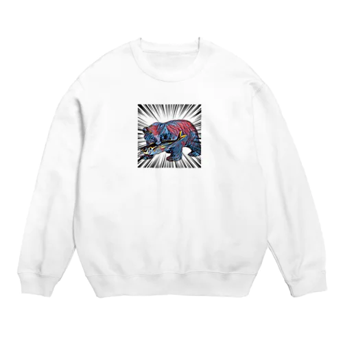 熊to鯵 Crew Neck Sweatshirt