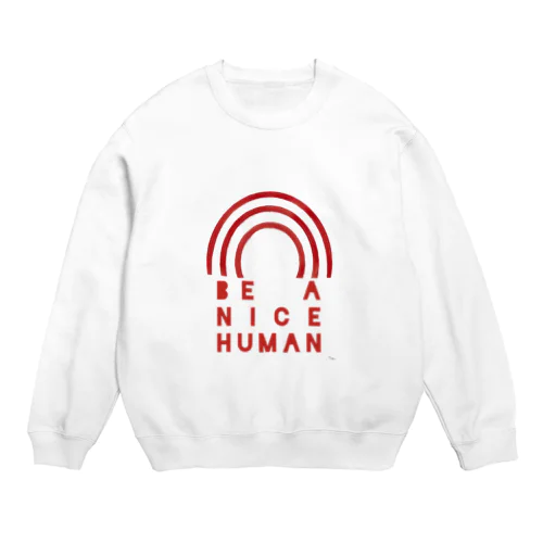 nice human Crew Neck Sweatshirt