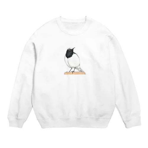 [森図鑑] セグロセキレイ Crew Neck Sweatshirt