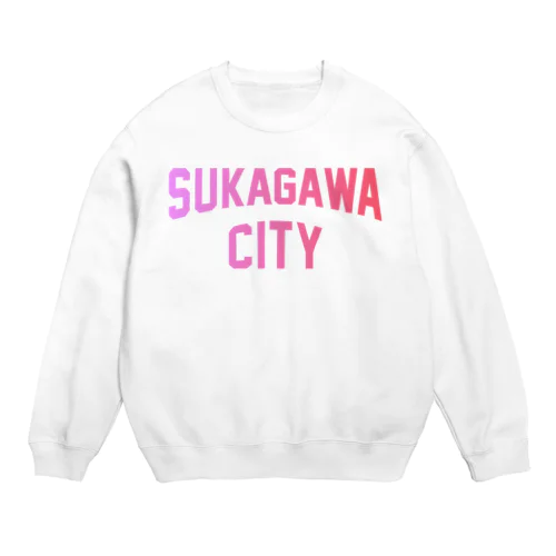 須賀川市 SUKAGAWA CITY Crew Neck Sweatshirt