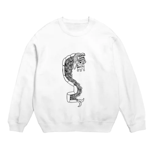 JUNSEN（純仙）古代　 Un dragón　下り Crew Neck Sweatshirt