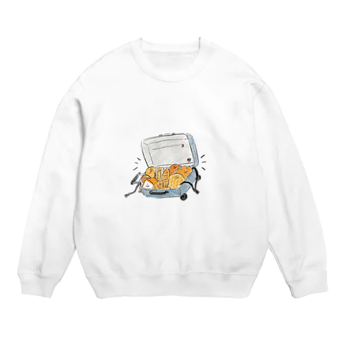 はるばるやってきたパン達 Crew Neck Sweatshirt