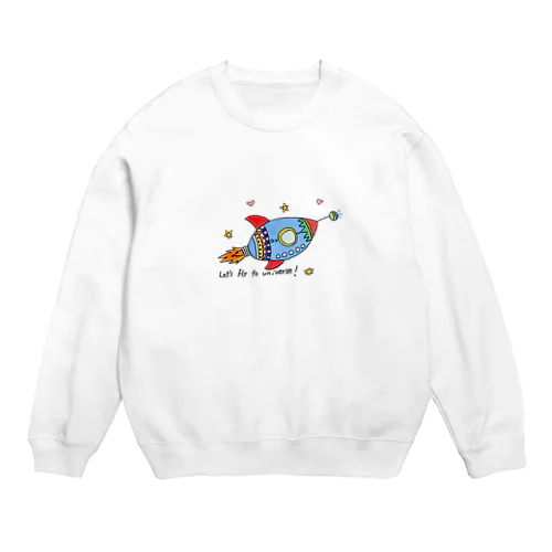 宇宙へGo！ Crew Neck Sweatshirt