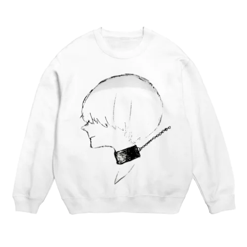 囚われまっしゅ Crew Neck Sweatshirt