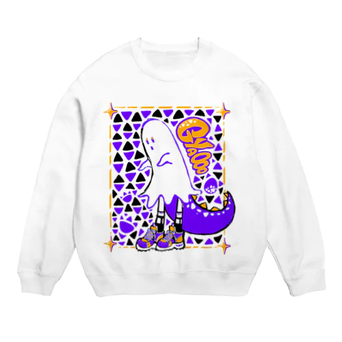 Gyaooost ムラサキイモ Crew Neck Sweatshirt