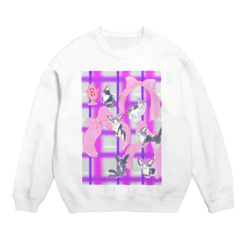 おしゃまねこ　みのり Crew Neck Sweatshirt