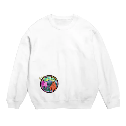 カナダの大自然と動物たち〜Banff Canada〜バンフカナダ〜カラーバージョン Crew Neck Sweatshirt