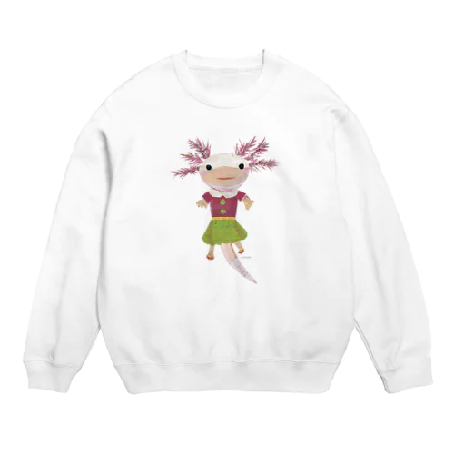 おめかしウパ子 Crew Neck Sweatshirt