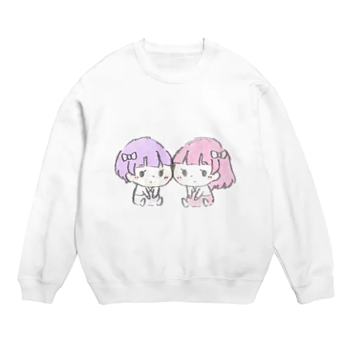 ゆめかわ ふたご Crew Neck Sweatshirt