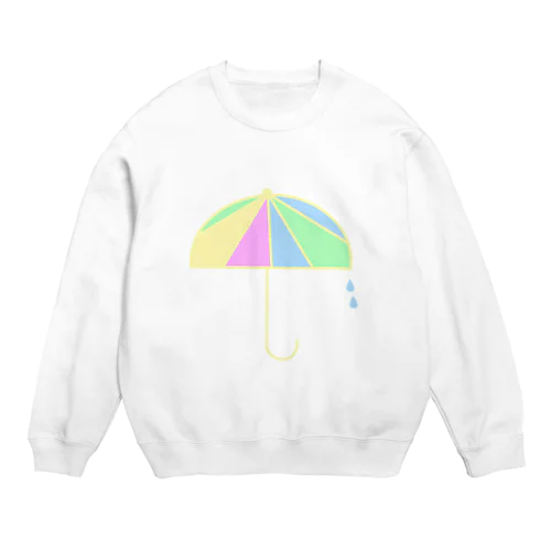 カラフル雨傘 Crew Neck Sweatshirt