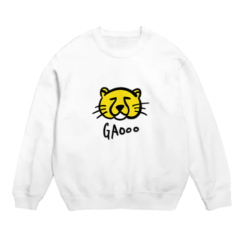 ライオン　虎　ヒョウ　チーター Crew Neck Sweatshirt