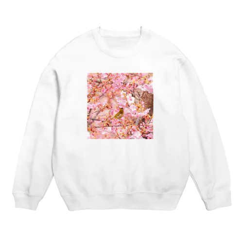 めじろとさくら（その２） Crew Neck Sweatshirt