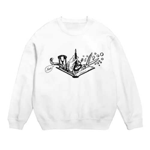 -Noir+Angelique- メモリアルイラスト柄シリーズ Crew Neck Sweatshirt