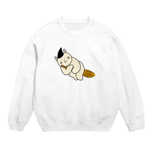 魔法ねこ Crew Neck Sweatshirt