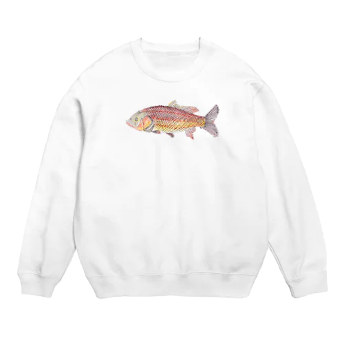 すいすい泳ぐ川魚 Crew Neck Sweatshirt