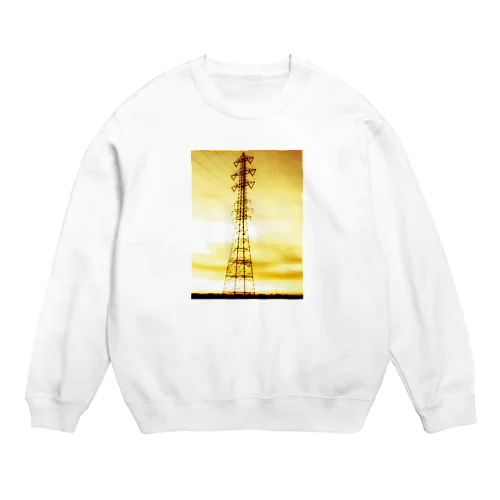 黄金の鉄塔 Crew Neck Sweatshirt