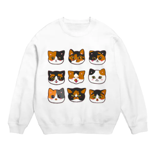 うちのミケちゃん Crew Neck Sweatshirt