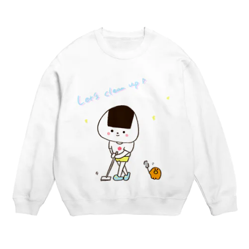 おそうじおにぎり Crew Neck Sweatshirt