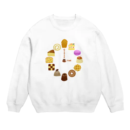 OYATSU TIME  洋菓子 時計 271 Crew Neck Sweatshirt