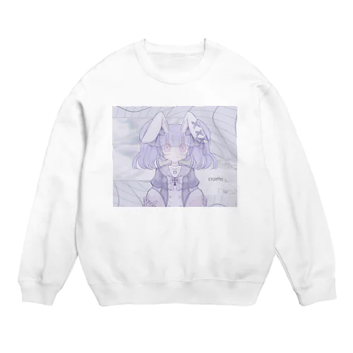 電子のうさぎ。（鈴子らん） Crew Neck Sweatshirt