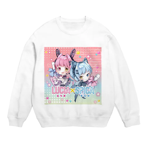 LUCIA×SPICA公式キャラクターグッズ Crew Neck Sweatshirt