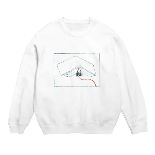 過去の読書が屋根に、これからの読書が盾に Crew Neck Sweatshirt