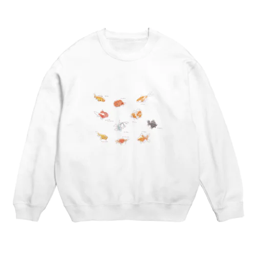 金魚10匹 Crew Neck Sweatshirt