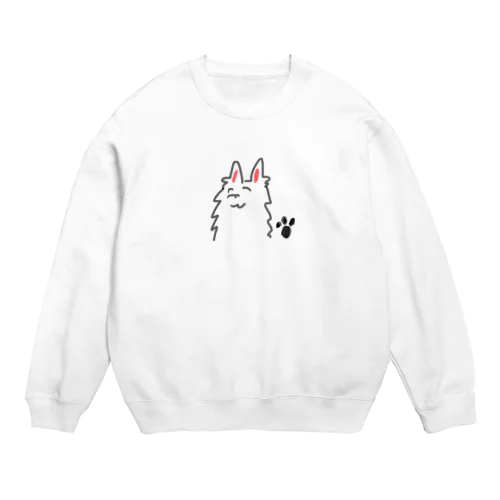 ホワイトシェパード　はうちゃん Crew Neck Sweatshirt