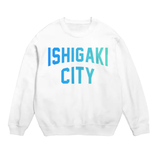 石垣市 ISHIGAKI CITY Crew Neck Sweatshirt