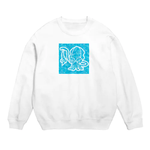 波間のぽんち Crew Neck Sweatshirt