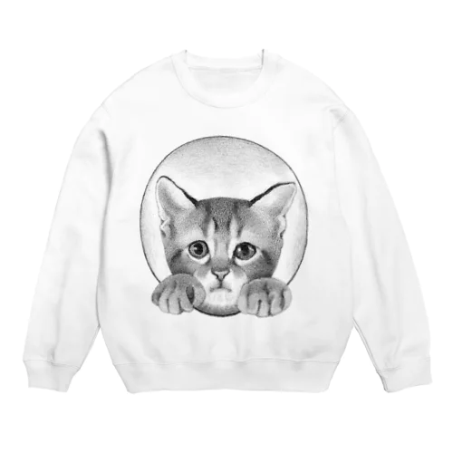 イタズラ子猫　 Crew Neck Sweatshirt