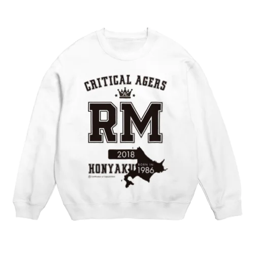 CRITICAL AGERS RM（ブラックロゴ） Crew Neck Sweatshirt