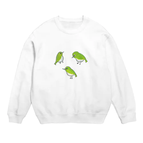 [森図鑑] いろいろメジロ Crew Neck Sweatshirt