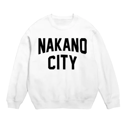 中野市 NAKANO CITY Crew Neck Sweatshirt