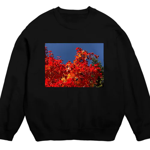 201910281443002　燃え上がる赤 Crew Neck Sweatshirt