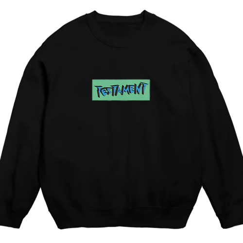 TESTAMENT BOX  Logo　 Crew Neck Sweatshirt